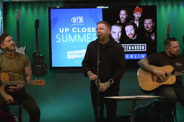 Anberlin play new song "Walk Alone" in the 97X Green Room