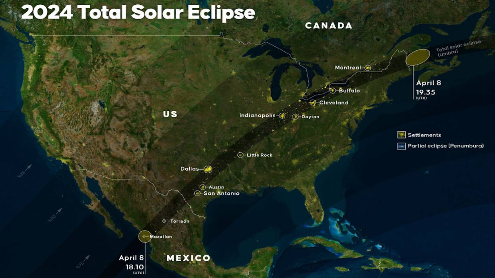 Solar eclipse 2024 Enter your zip code, see how eclipse will look from