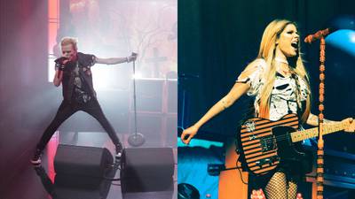 Deryck Whibley & Avril Lavigne reunite for "In Too Deep" performance in Las Vegas