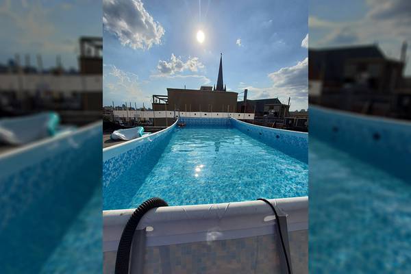 Illegal rooftop pool filled with 60 tons of water discovered on Brooklyn building, officials say