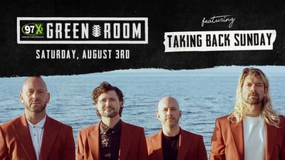 97X Green Room with Taking Back Sunday!