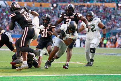 College Football Playoff Quarterfinal Capital One Orange Bowl CFP Oregon Ducks Texas Tech Red Raiders Hard Rock Stadium Miami Gardens, Florida